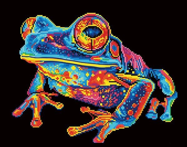 Produktbild: DIAMOND DOTZ - Diamond Painting Neon Baumfrosch