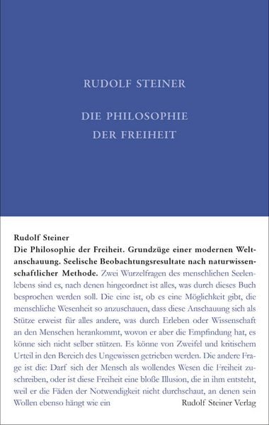 Produktbild: Die Philosophie der Freiheit