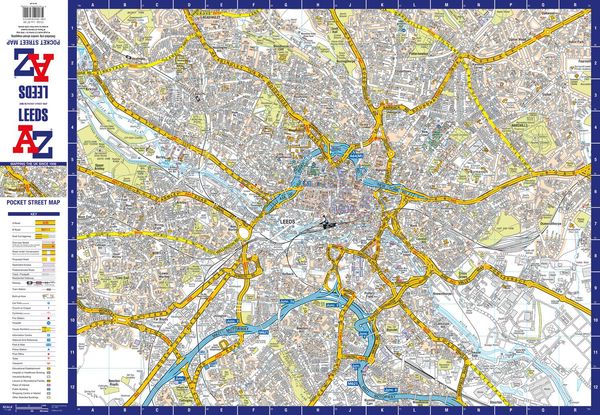Produktbild: Leeds A-Z Pocket Street Map