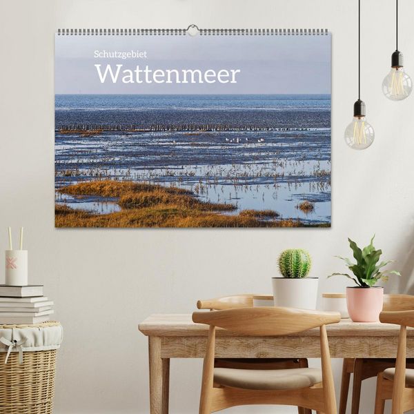 Produktbild: Schutzgebiet Wattenmeer (Wandkalender 2026 DIN A2 quer), CALVENDO Monatskalender