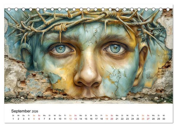 Produktbild: Street Art - Urban Colors (Tischkalender 2026 DIN A5 quer), CALVENDO Monatskalender