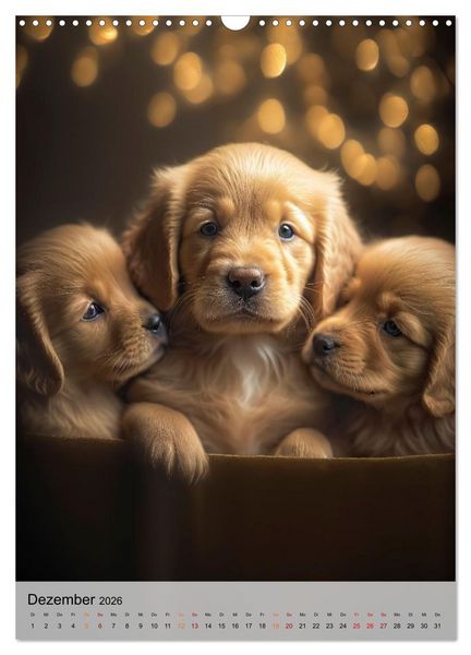 Produktbild: Golden Retriever - ein Hund f&uuml;r die Familie (Wandkalender 2026 DIN A3 hoch), CALVENDO Monatskalender