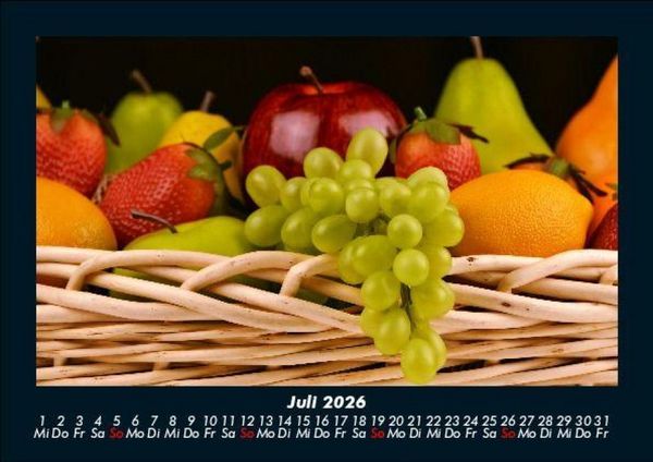 Produktbild: Obstkalender 2026 Fotokalender DIN A5