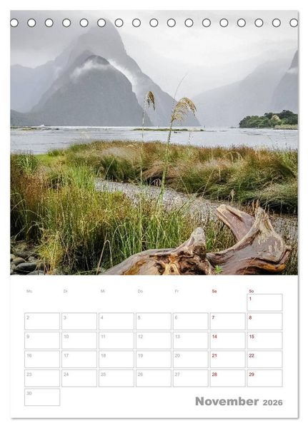 Produktbild: Kalenderplaner g'day Neuseeland 2026 (Tischkalender 2026 DIN A5 hoch), CALVENDO Monatskalender