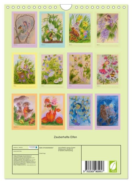 Produktbild: Zauberhafte Elfen (Wandkalender 2027 DIN A4 hoch), CALVENDO Monatskalender