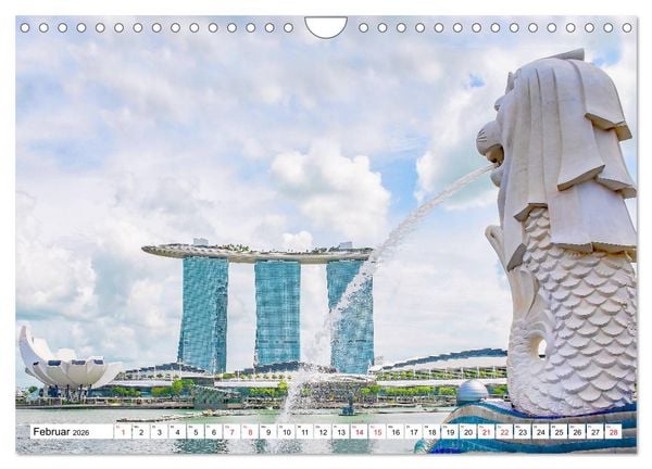 Produktbild: Singapur - faszinierende Stadt (Wandkalender 2026 DIN A4 quer), CALVENDO Monatskalender