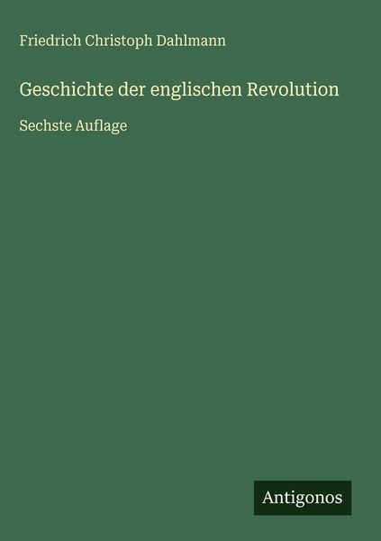 Produktbild: Geschichte der englischen Revolution