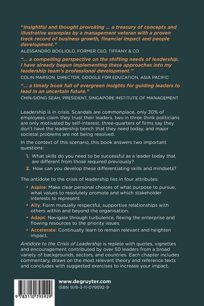 Produktbild: Antidote to the Crisis of Leadership