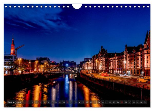 Produktbild: Hamburg perspectives (Wall Calendar 2026 DIN A4 landscape), CALVENDO 12 Month Wall Calendar