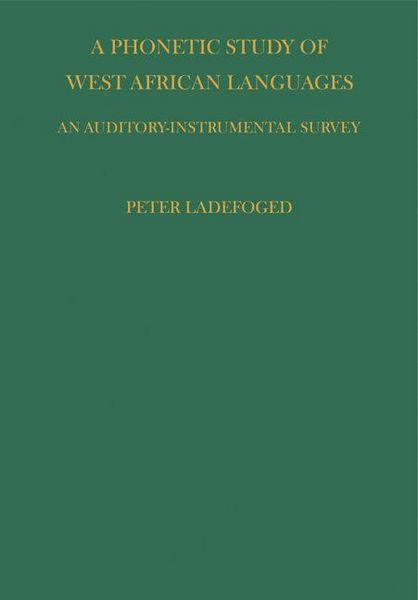 Produktbild: Phonetic Study of West African Languages