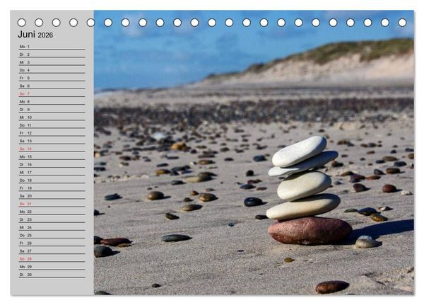 Produktbild: D&auml;nemark - Umgebung von Hvide Sande (Tischkalender 2026 DIN A5 quer), CALVENDO Monatskalender