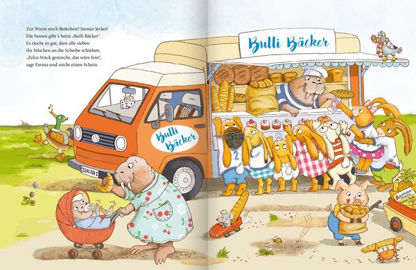 Produktbild: Wenn sieben wilde kleine Hasen dem Nachbarn gleich zu Hilfe rasen