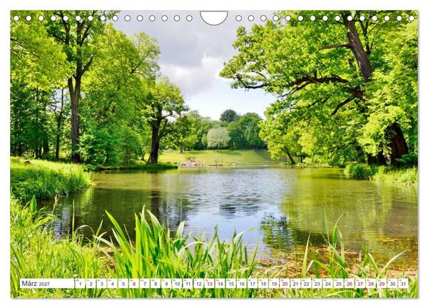 Produktbild: F&uuml;rst-P&uuml;ckler-Park und Schloss &ndash; Bad Muskau (Wandkalender 2027 DIN A4 quer), CALVENDO Monatskalender