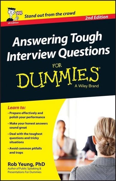 Produktbild: Answering Tough Interview Questions For Dummies, UK Edition
