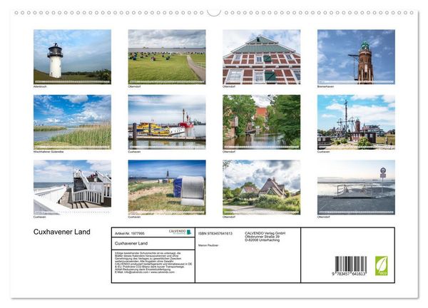 Produktbild: Cuxhavener Land (Wandkalender 2026 DIN A2 quer), CALVENDO Monatskalender