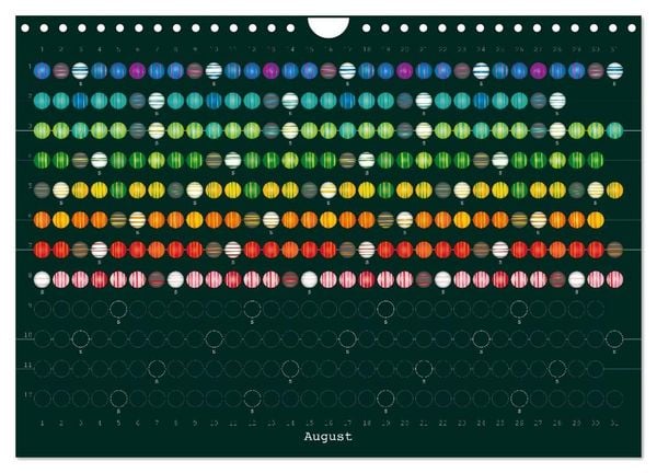 Produktbild: Perlenkalender (Wandkalender 2027 DIN A4 quer), CALVENDO Monatskalender