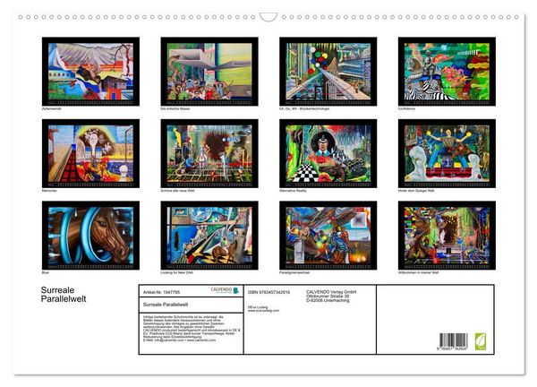 Produktbild: Surreale Parallelwelt (Wandkalender 2026 DIN A2 quer), CALVENDO Monatskalender