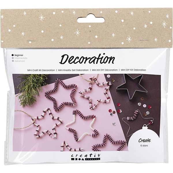 Produktbild: Creativ Company Mini Kreativ Set Dekoration, Sterne, Rot
