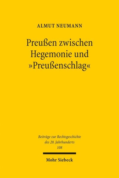 Produktbild: Preu&szlig;en zwischen Hegemonie und "Preu&szlig;enschlag"
