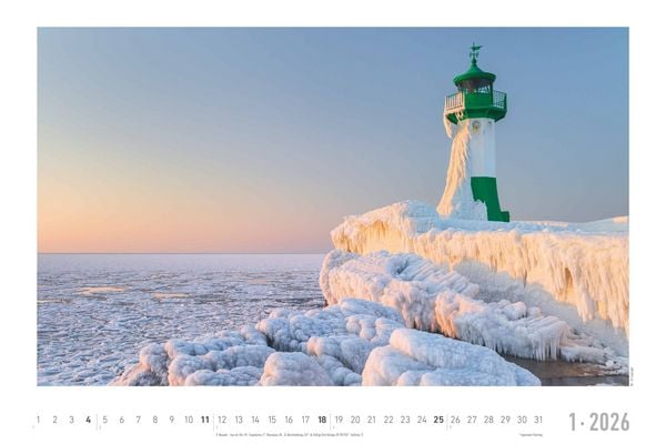 Produktbild: Seeblick 2026 - Bildkalender quer 49,5x33 cm - Sea View - die schönsten Strandbilder - Landschaftskalender - Wandkalender - Wandplaner