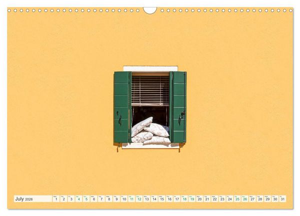 Produktbild: Burano and Minimalism (Wall Calendar 2026 DIN A3 landscape), CALVENDO 12 Month Wall Calendar