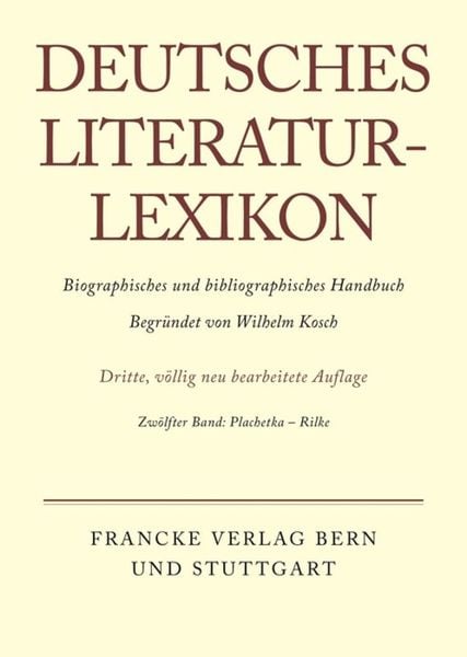 Produktbild: Deutsches Literatur-Lexikon / Plachetka - Rilke
