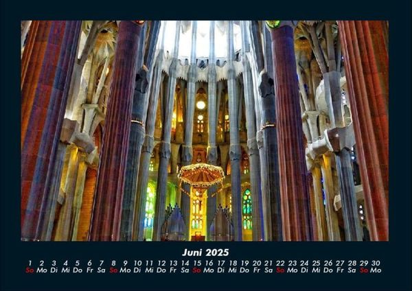 Produktbild: Barcelona 2025 Fotokalender DIN A4