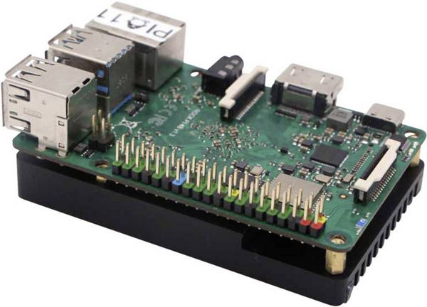 Produktbild: Radxa RockPi_Heatsink K&uuml;hlk&ouml;rper Passend f&uuml;r (Entwicklungskits): Rock Pi Schwarz