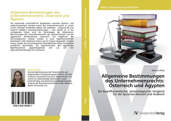 Produktbild: Allgemeine Bestimmungen des Unternehmensrechts: &Ouml;sterreich und &Auml;gypten