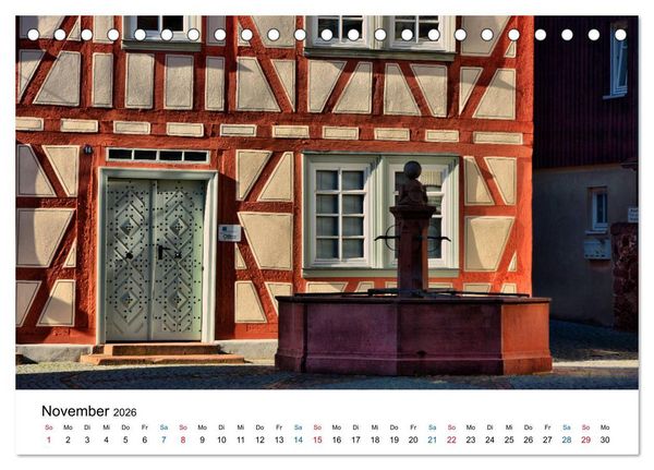 Produktbild: Michelstadt - Fachwerkromantik im Odenwald (Tischkalender 2026 DIN A5 quer), CALVENDO Monatskalender