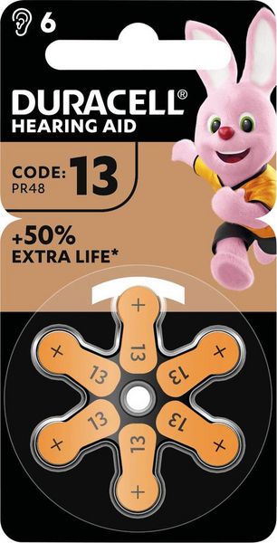 Produktbild: Duracell H&ouml;rger&auml;tebatterie ZA13 1.45V 1 St. 290 mAh Zink-Luft