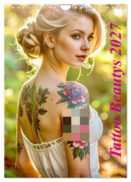 Produktbild: Tattoo Beautys (Wandkalender 2027 DIN A4 hoch), CALVENDO Monatskalender