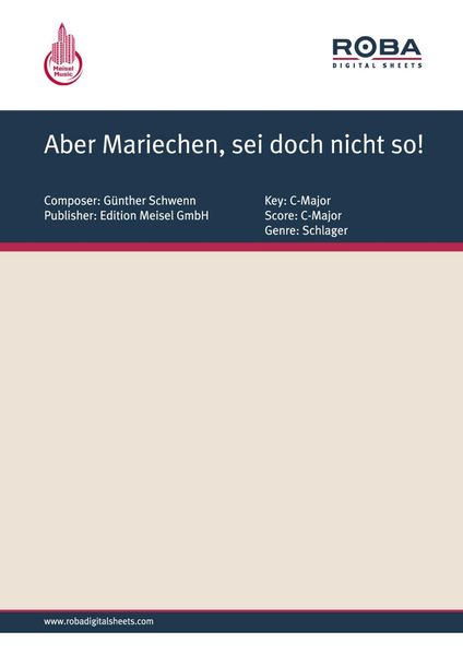 Produktbild: Aber Mariechen, sei doch nicht so!