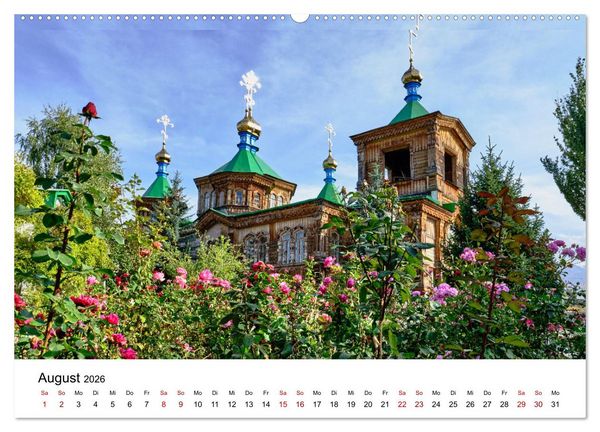 Produktbild: Zentralasien - Entlang der alten Seidenstra&szlig;e (hochwertiger Premium Wandkalender 2026 DIN A2 quer), Kunstdruck in Hochglanz