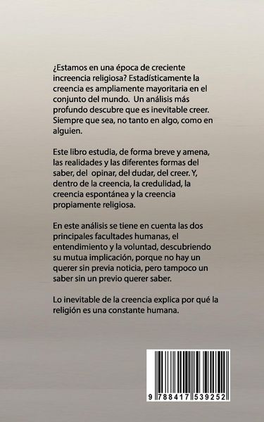 Produktbild: Es inevitable creer en alguien