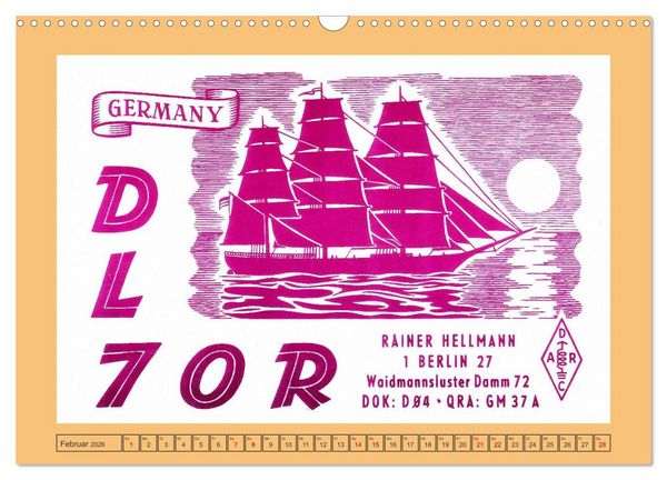 Produktbild: Amateurfunk in West-Berlin (Wandkalender 2026 DIN A3 quer), CALVENDO Monatskalender