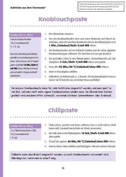 Produktbild: Aufstriche aus dem Thermomix®