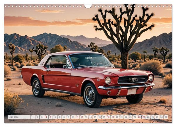 Produktbild: Virtual Classic Cars (Wandkalender 2026 DIN A3 quer), CALVENDO Monatskalender