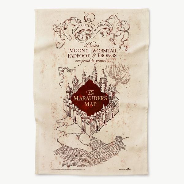 Produktbild: Die Karte des Rumtreibers: Cover-Design Geschirrtuch