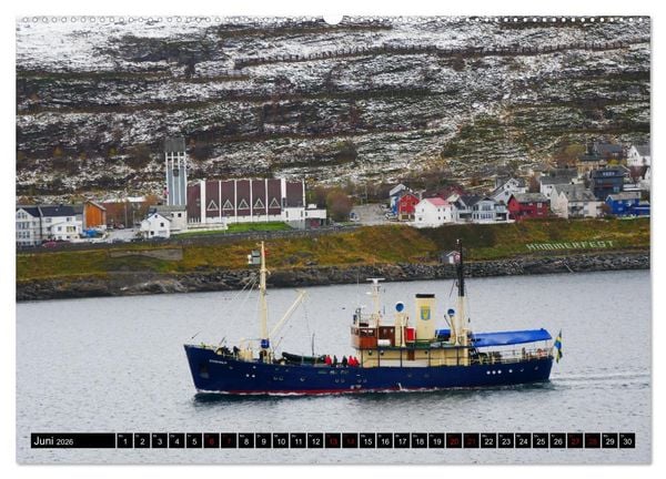 Produktbild: Bergen - Kirkenes - Bergen mit dem Postschiff (hochwertiger Premium Wandkalender 2026 DIN A2 quer), Kunstdruck in Hochglanz