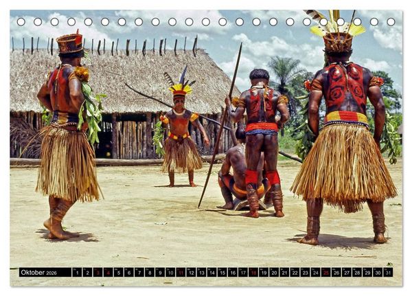 Produktbild: XINGU - Fluss der Menschenwesen (Tischkalender 2026 DIN A5 quer), CALVENDO Monatskalender