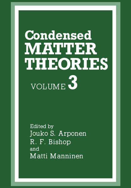 Produktbild: Condensed Matter Theories