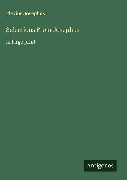 Produktbild: Selections From Josephus