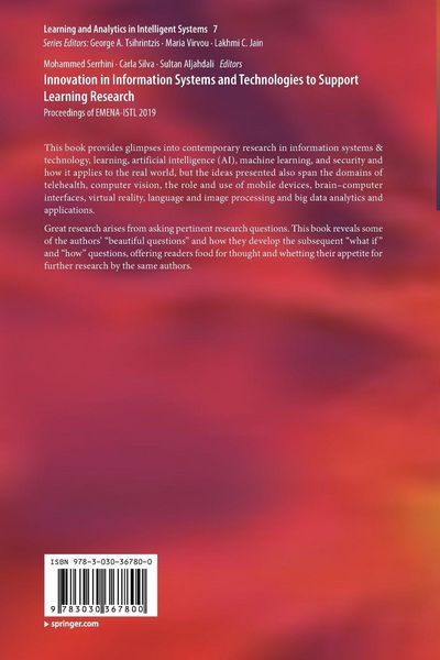 Produktbild: Innovation in Information Systems and Technologies to Support Learning Research