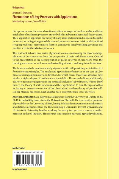 Produktbild: Fluctuations of L&eacute;vy Processes with Applications