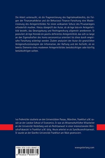 Produktbild: Anlegerleitbild und Anlegerschutz im Kapitalmarktrecht