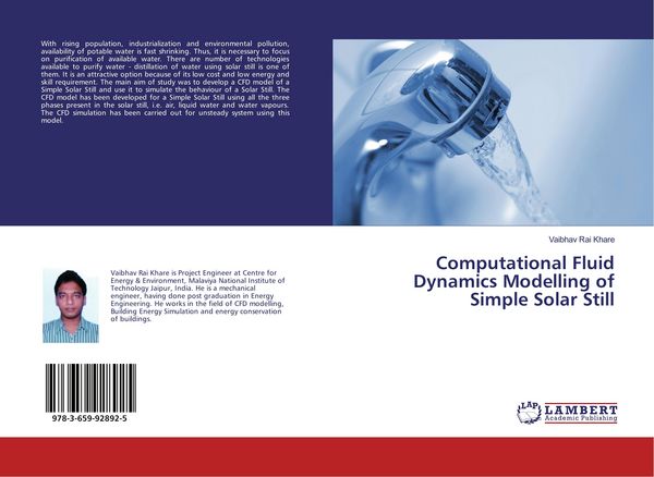 Produktbild: Computational Fluid Dynamics Modelling of Simple Solar Still