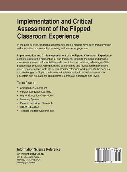 Produktbild: Implementation and Critical Assessment of the Flipped Classroom Experience