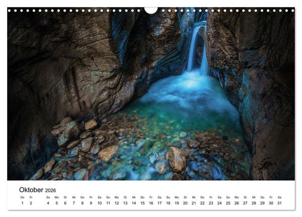 Produktbild: Wasserfallwelt Schweiz (Wandkalender 2026 DIN A3 quer), CALVENDO Monatskalender