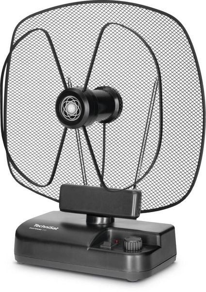 Produktbild: TechniSat Digitenne TT2 Aktive DVB-T/T2-Rundstrahlantenne Innenbereich, station&auml;r, Steckdose Verst&auml;rkung: 30 dB Schwarz